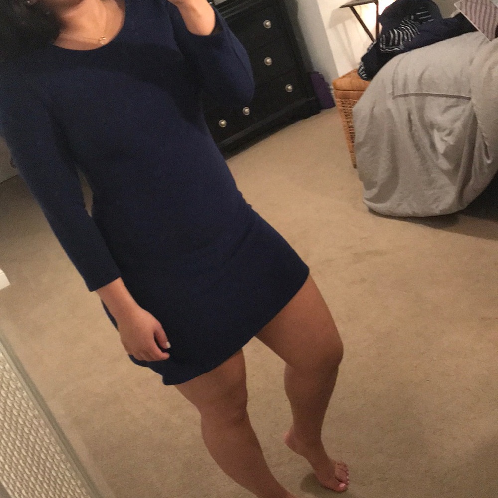 Ribbed skater dress